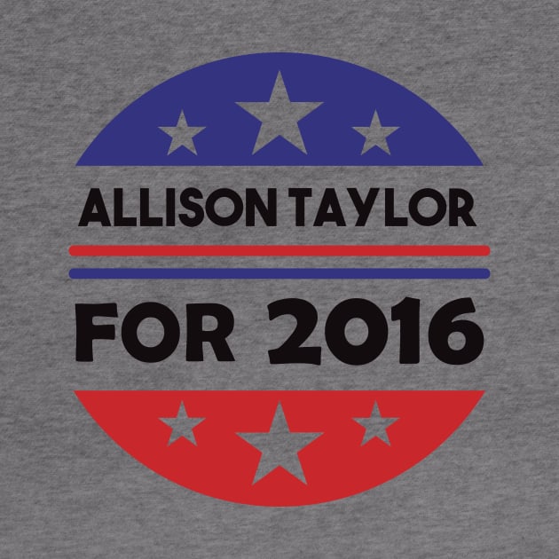 Re-Elect Allison Taylor 2016 (Red & Blue Circle) by PsychicCat